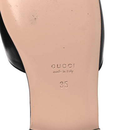 Gucci Malaga Kid Crystal Square G Madelyn Mules 35 Black 7 of 10