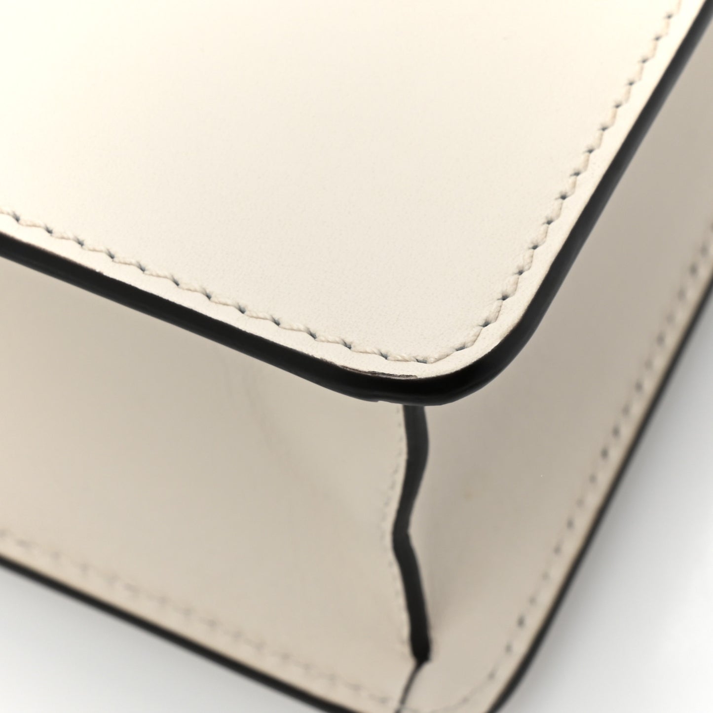 Calfskin Mini Sylvie Chain Shoulder Bag White