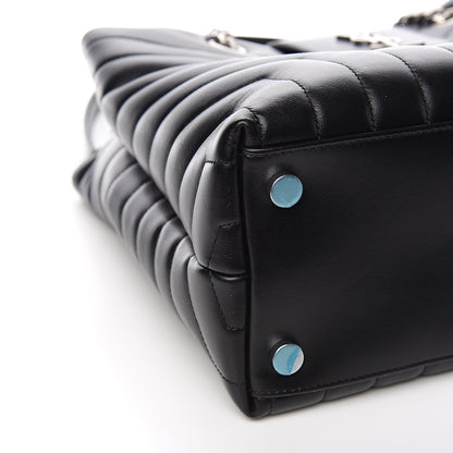 Saint Laurent Calfskin Y Quilted Monogram Large Loulou Shopper Black 9 of 11