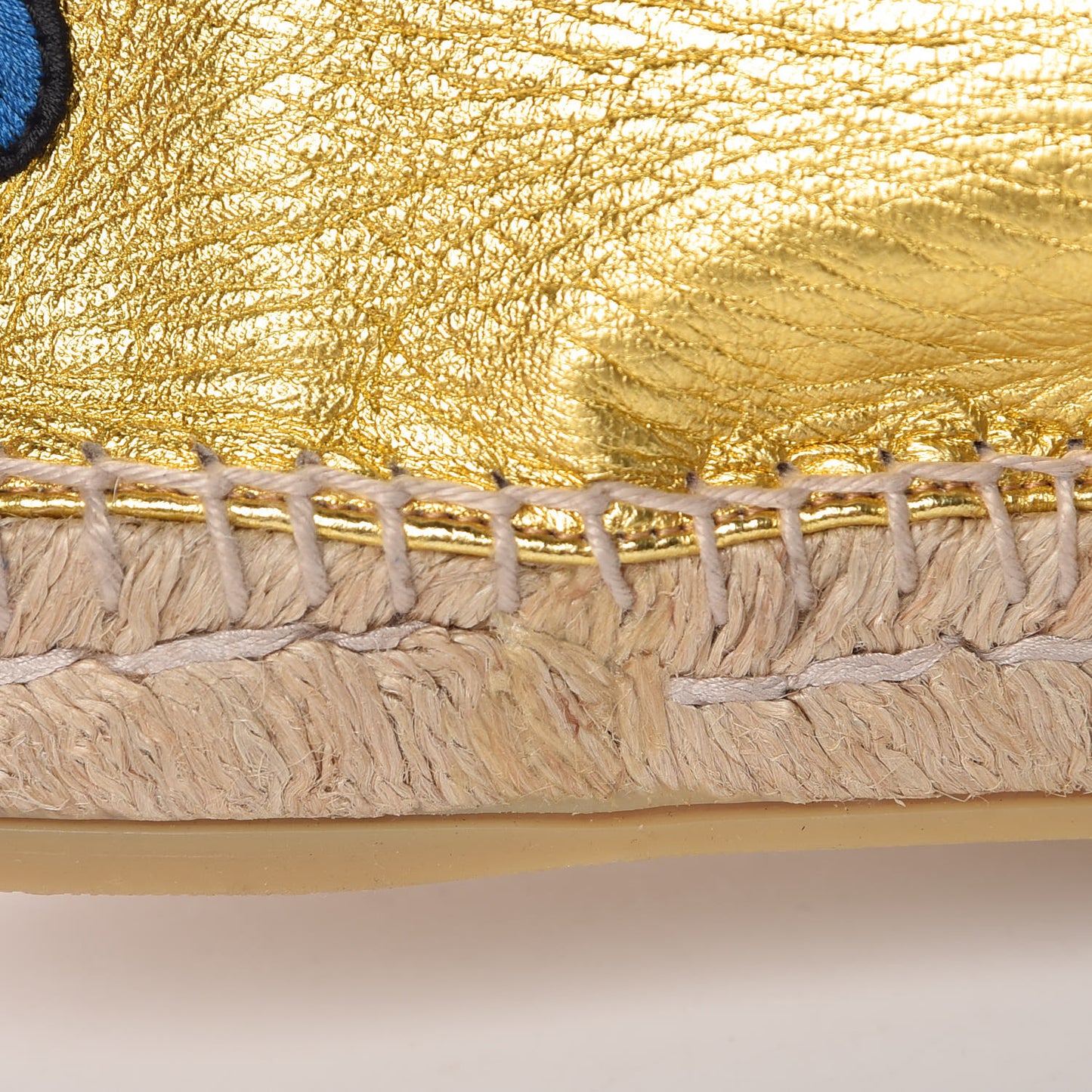 Metallic Nappa Ophelia Espadrilles 37.5 Gold