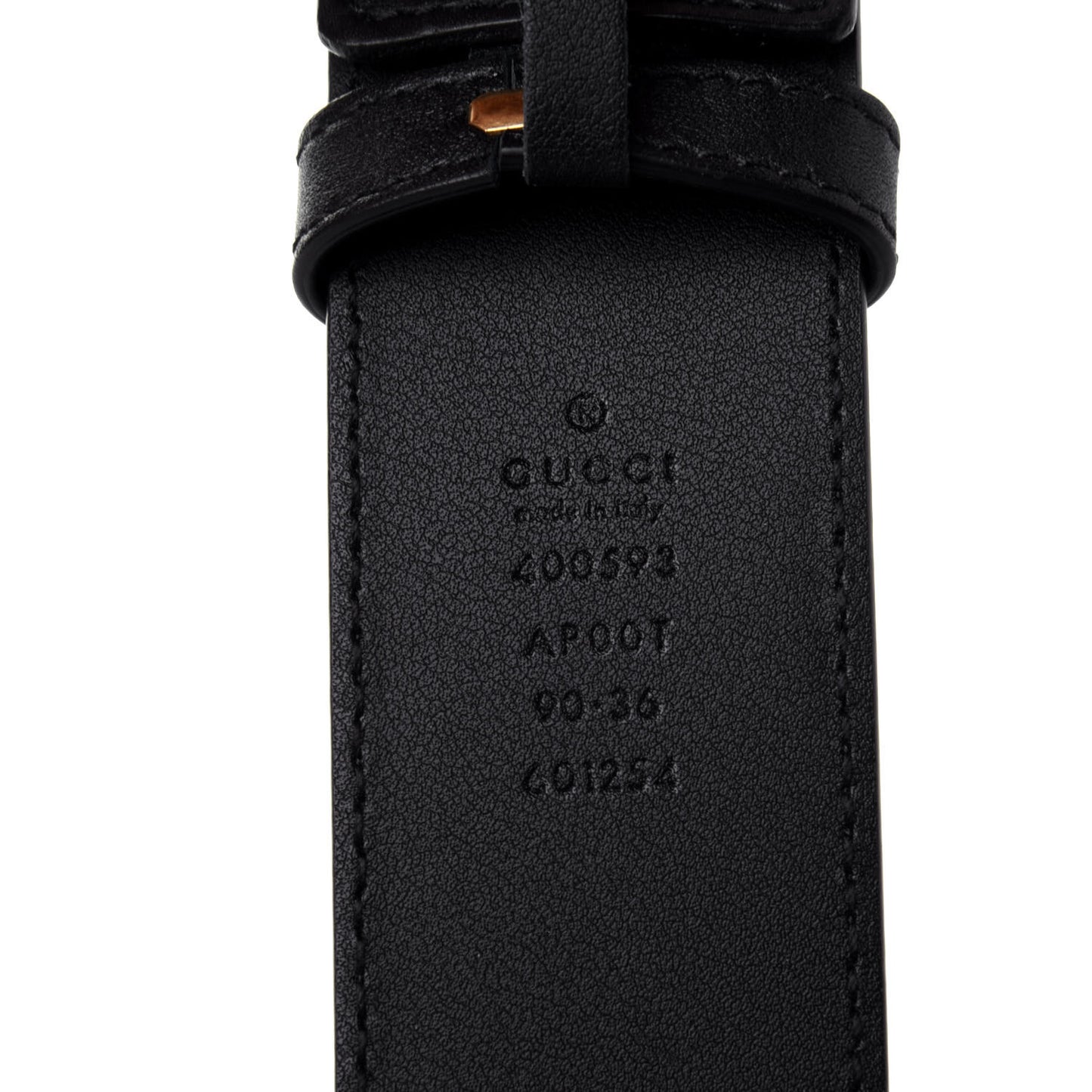 Calfskin Double G 40mm Belt 90 36 Black