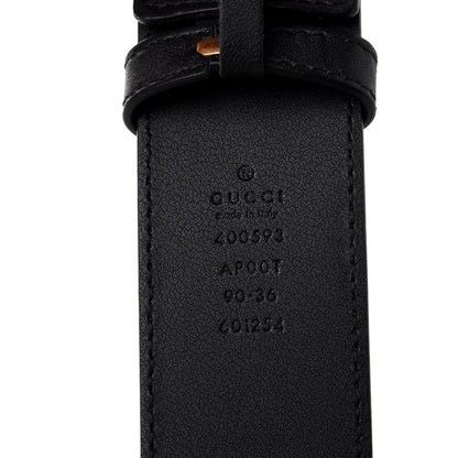 Gucci Calfskin Double G 40mm Belt 90 36 Black 3 of 4