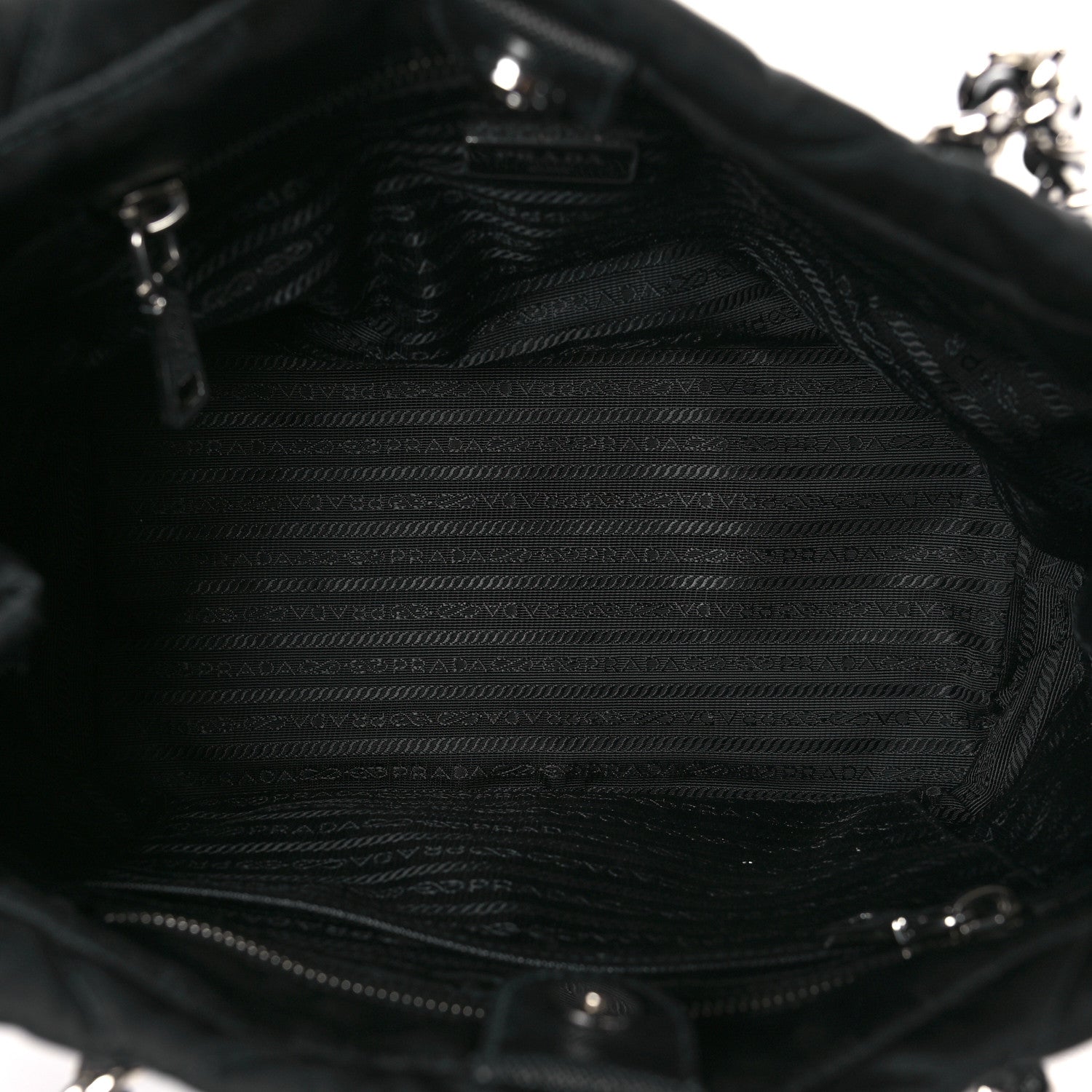 Prada Nylon Tessuto Impuntu Quilted Tote Black 5 of 8
