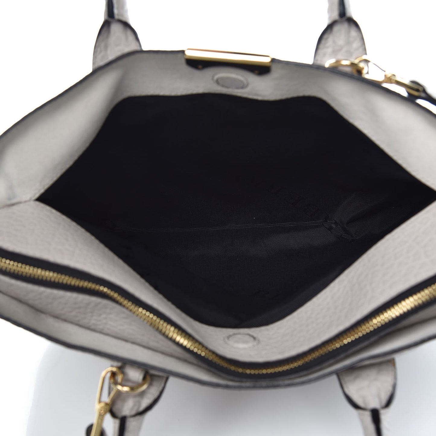 Heritage Grain Check Embossed Medium Dewsbury Tote Pale Grey