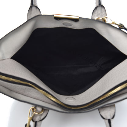 Burberry Heritage Grain Check Embossed Medium Dewsbury Tote Pale Grey 8 of 15