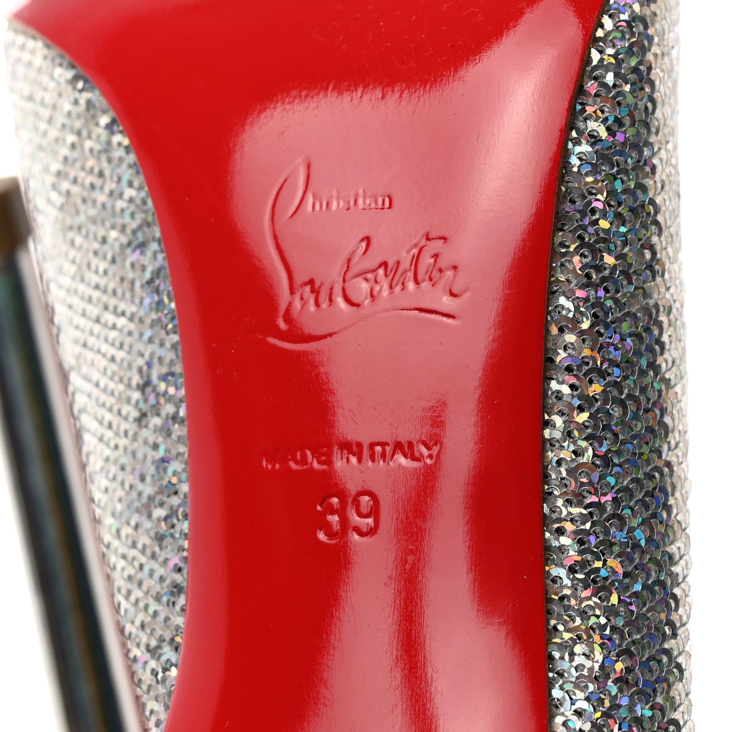 Paillettes Hotfix Specchio Pigalle Follies 100 Pumps 39 Silver