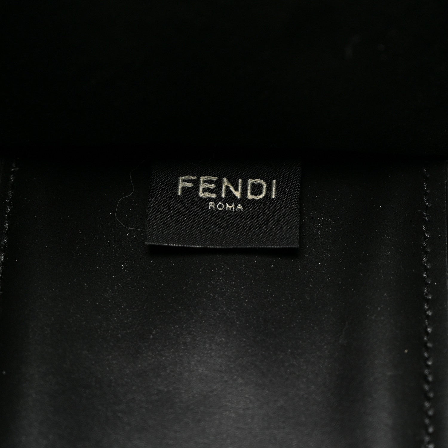 Fendi Vitello King Plexiglass Logo Embossed Small Fendi Sunshine Shopper Tote Black 7 of 11
