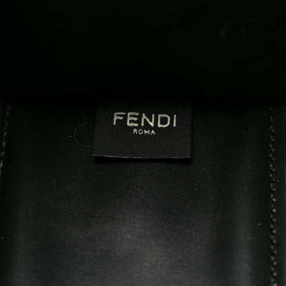 Fendi Vitello King Plexiglass Logo Embossed Small Fendi Sunshine Shopper Tote Black 7 of 11