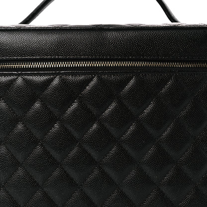 Chanel Caviar Quilted Large Vanity Pouch Black 8 of 12
