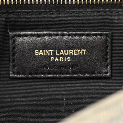 Saint Laurent Denim Quilted Small Loulou Puffer Monogram Chain Satchel Azur 6 of 12