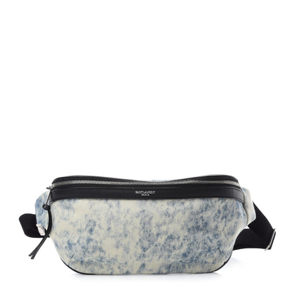 Saint Laurent Denim Grunge Belt Bag Faded Blue 1 of 10
