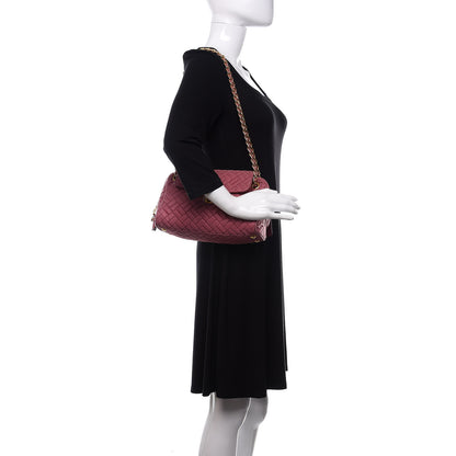 Prada Nylon Tessuto Impunture Quilted Flap Pink 2 of 10