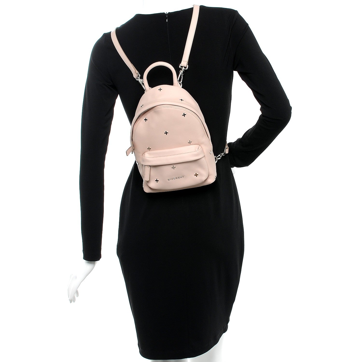 Givenchy Smooth Calfskin Nano Cross Backpack Nude Pink 2 of 9