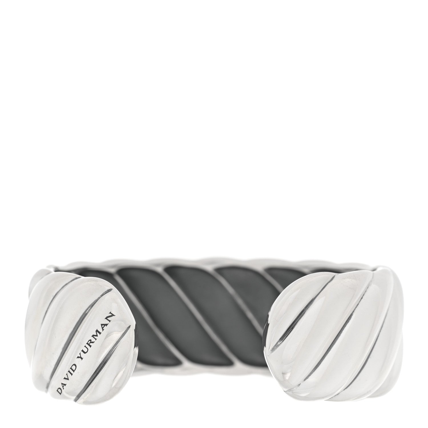 David Yurman Sterling Silver Sculpted Cable Cuff Bracelet 2 of 3