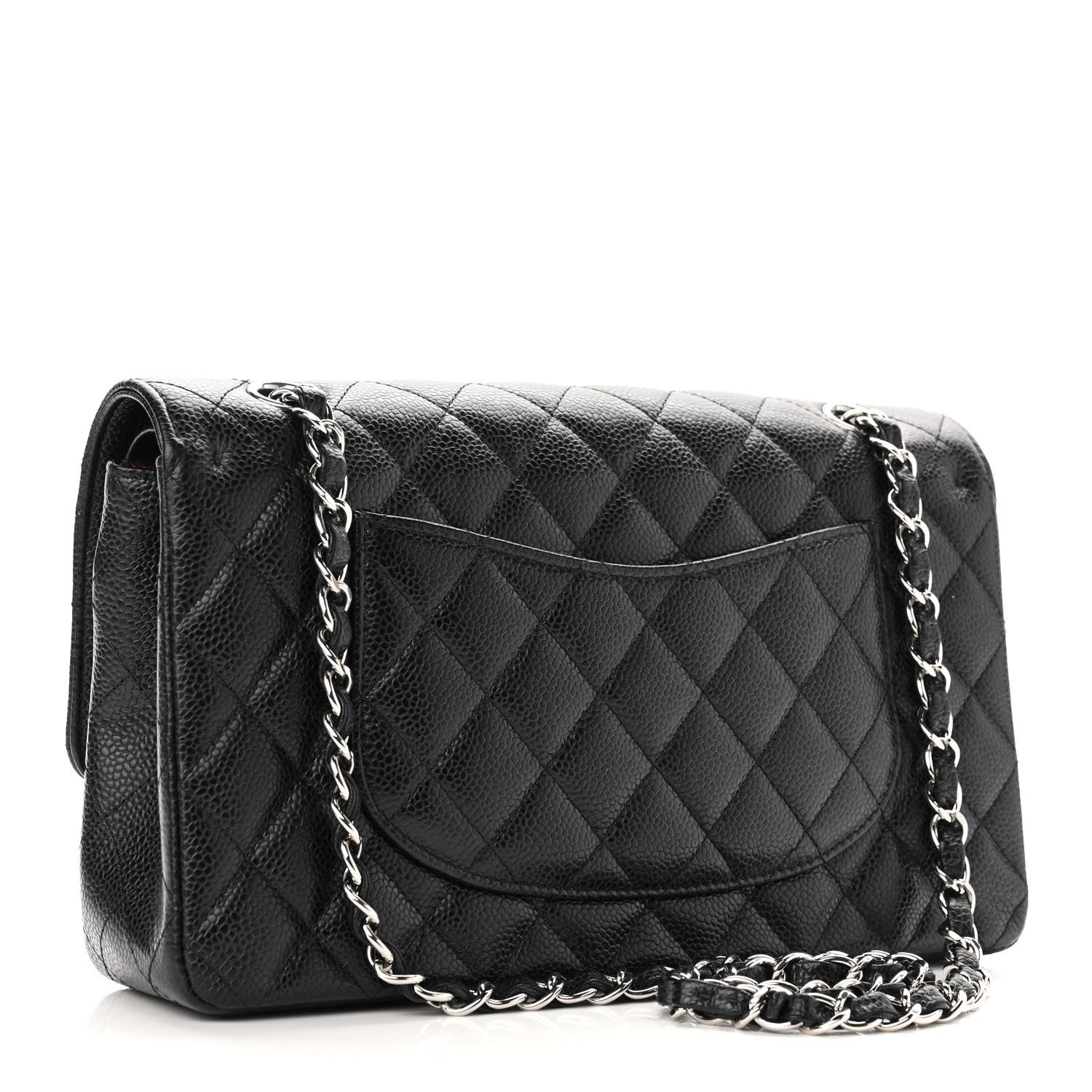 Chanel Caviar Quilted Medium Double Flap Black 3 of 11