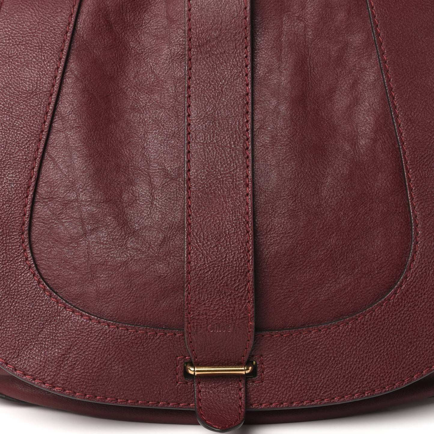 Calfskin Georgia Hobo Burgundy