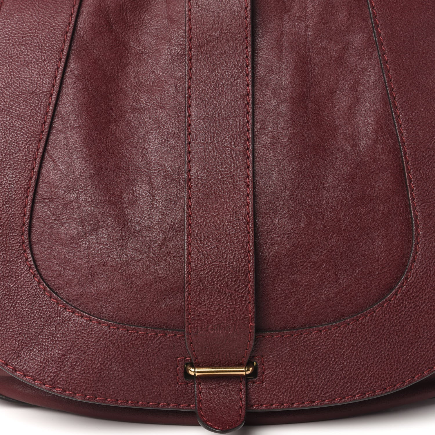 Chloe Calfskin Georgia Hobo Burgundy 9 of 12