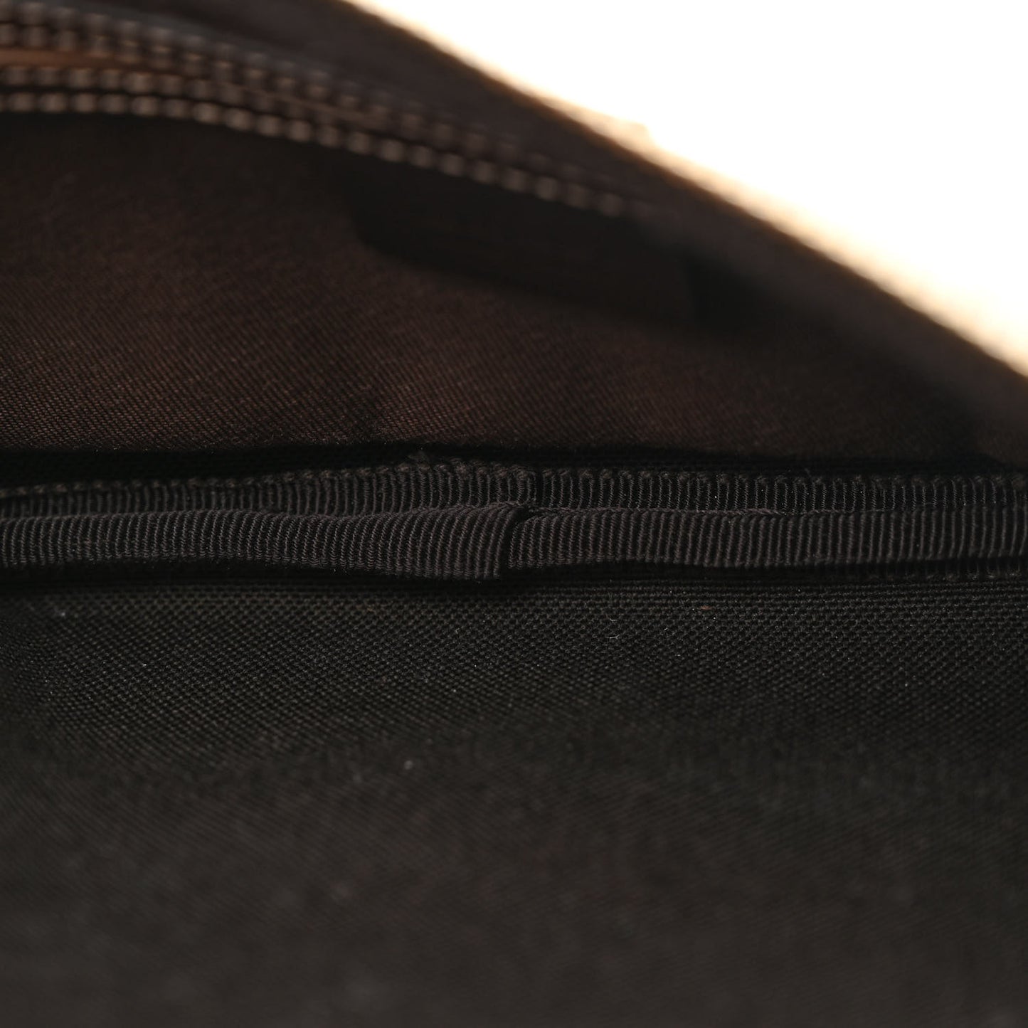 GG Supreme Monogram Belt Bag Dark Brown
