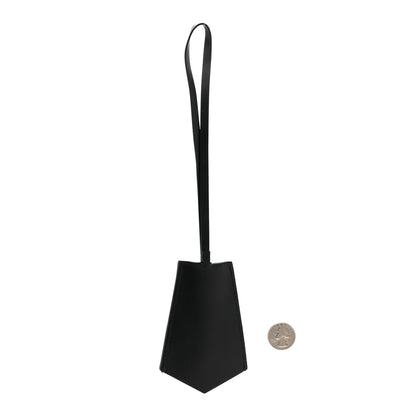 Louis Vuitton Calfskin LV Script Cloche Cles Bag Charm Black 2 of 4