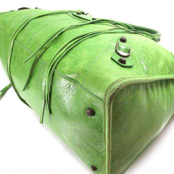 Leather WORK Tote Apple