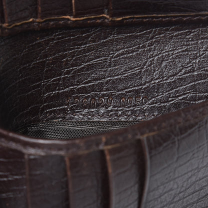 Gucci Monogram Web Hasler French Flap Wallet Brown 6 of 11
