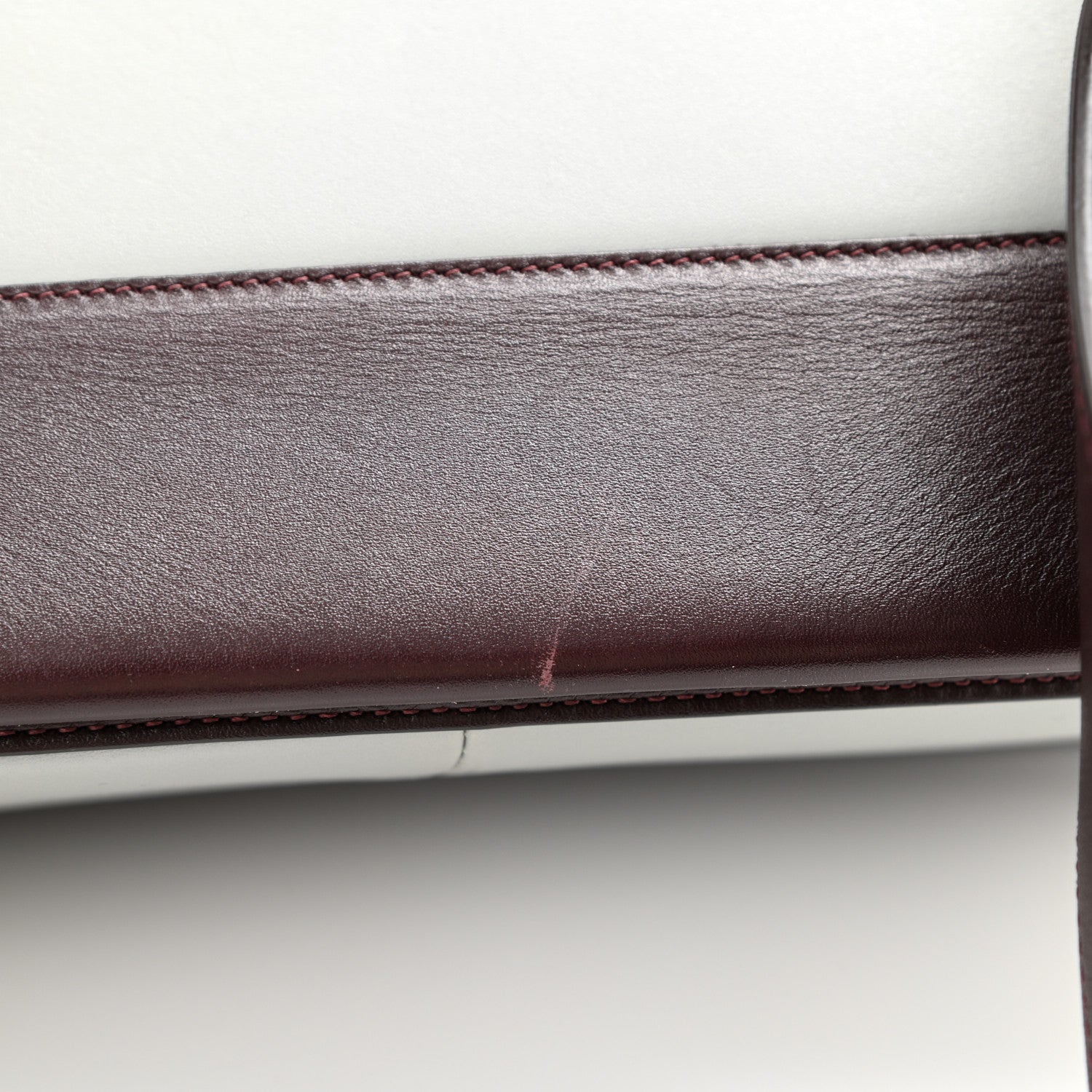 Celine Shiny Smooth Calfskin Medium Frame Shoulder Bag Burgundy Pearl Blue 12 of 13