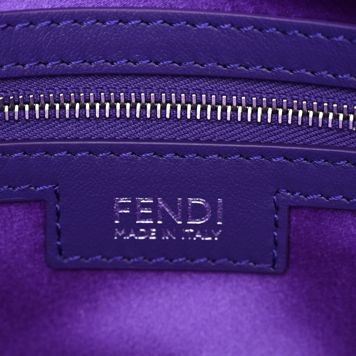Fendi Silk Sequin Baguette 26424 Purple 6 of 9