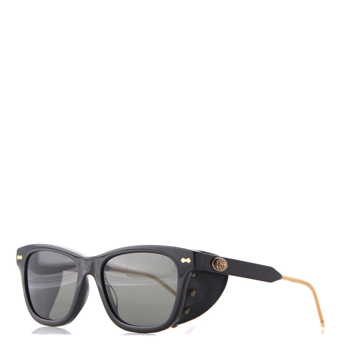 Acetate Square Frame Sunglasses GG0671S Black
