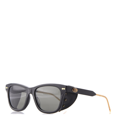Gucci Acetate Square Frame Sunglasses GG0671S Black 1 of 10