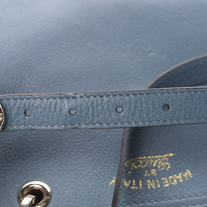 Gucci Calfskin Small Bamboo Shopper Tote Light Blue 18 of 18