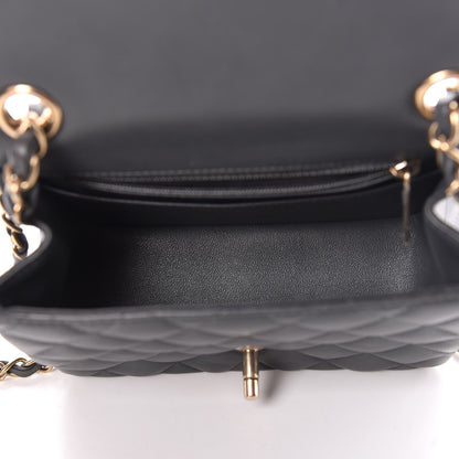 Chanel Lambskin Quilted Mini Square Flap Dark Grey 5 of 18