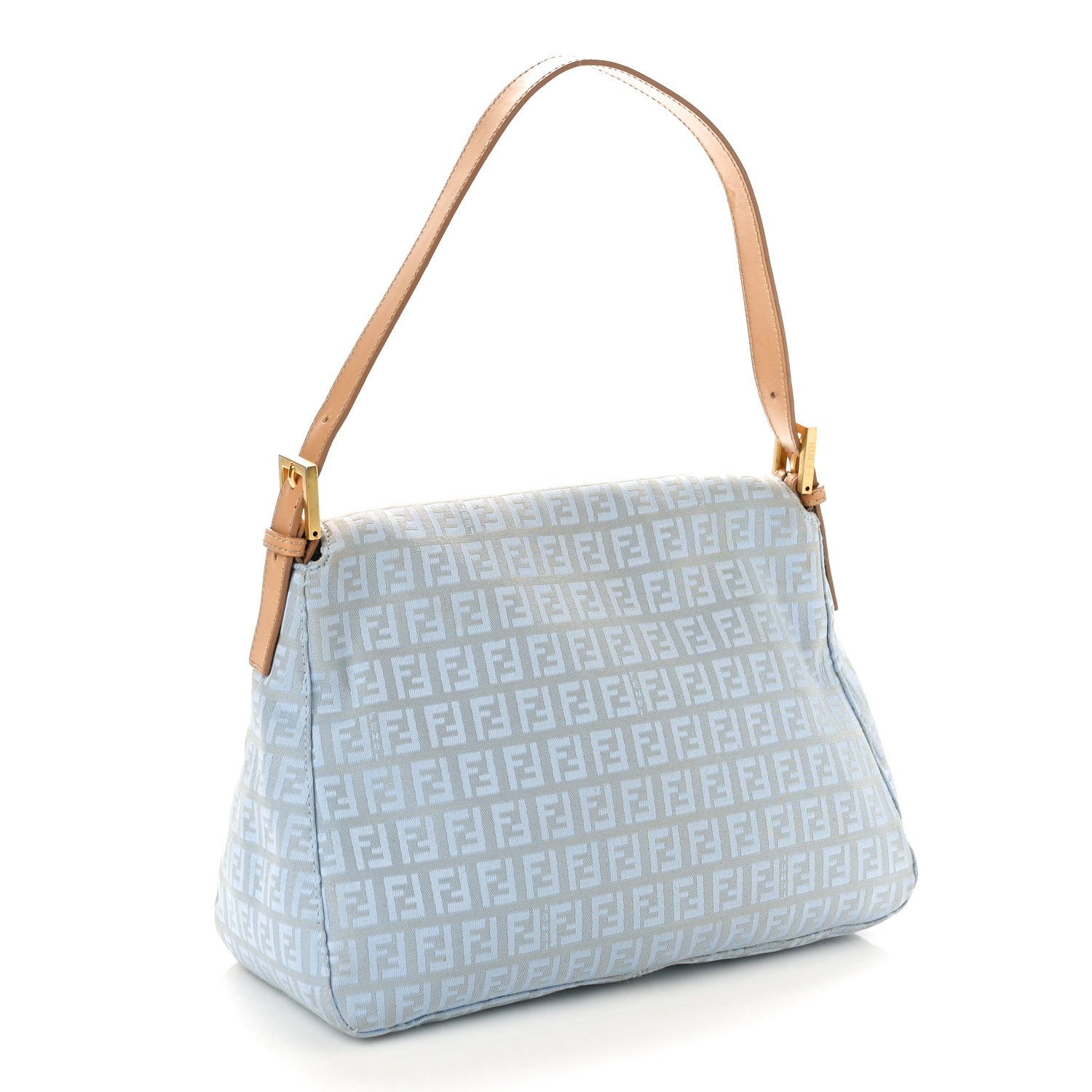 Fendi Zucchino Mama Baguette Blue 3 of 9