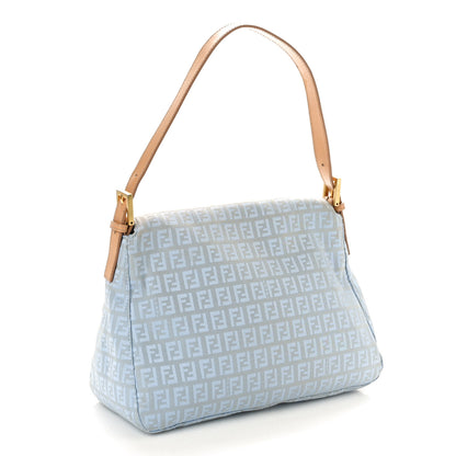 Fendi Zucchino Mama Baguette Blue 3 of 9