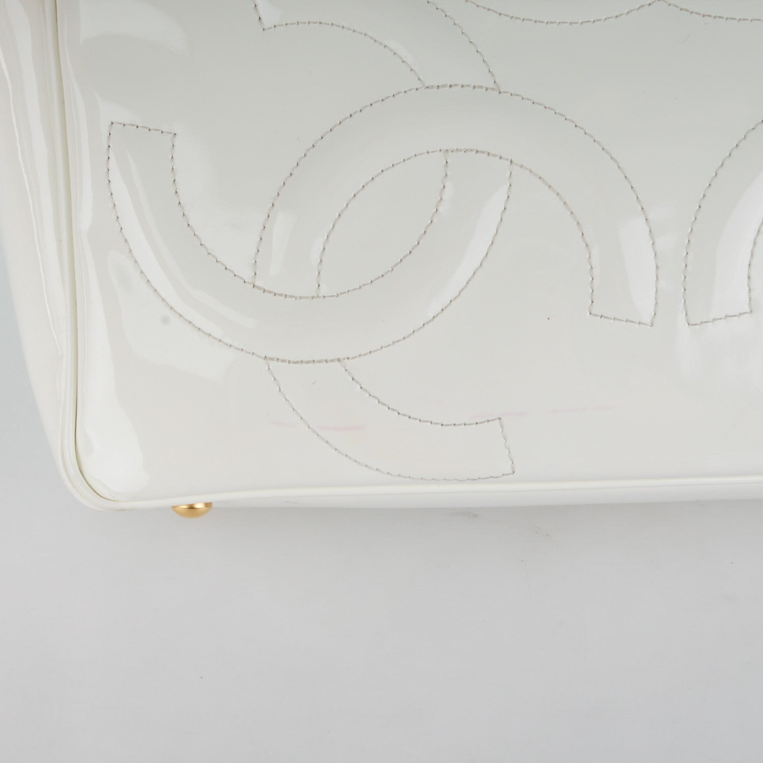 Chanel Patent CC Tote White 8 of 21