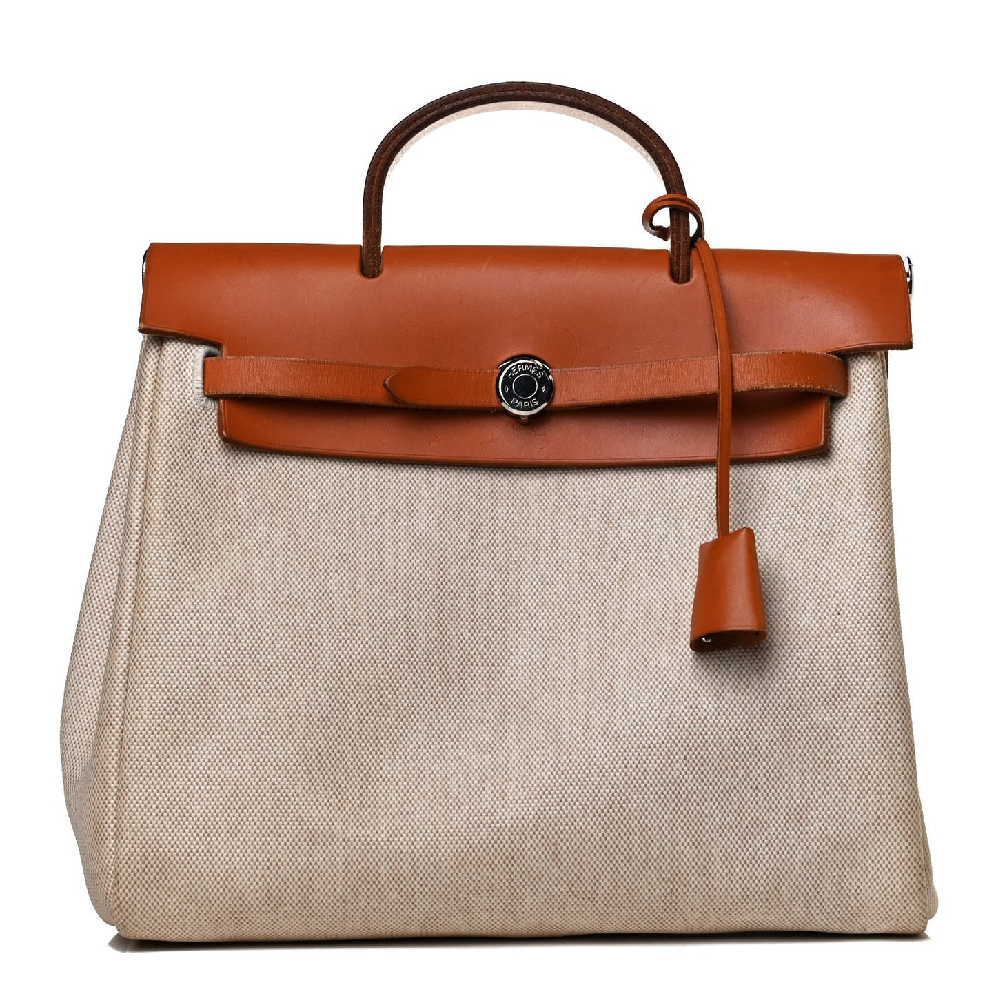 Toile Vache Calfskin Herbag 30 PM Backpack Natural