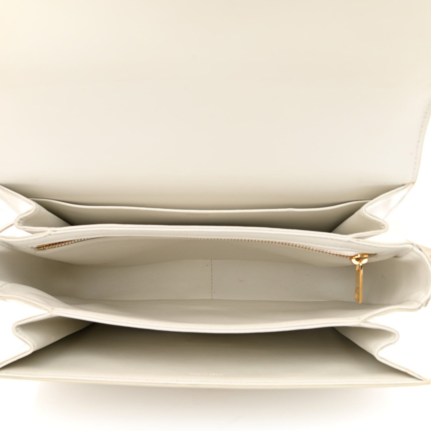 Shiny Calfskin Medium Triomphe White