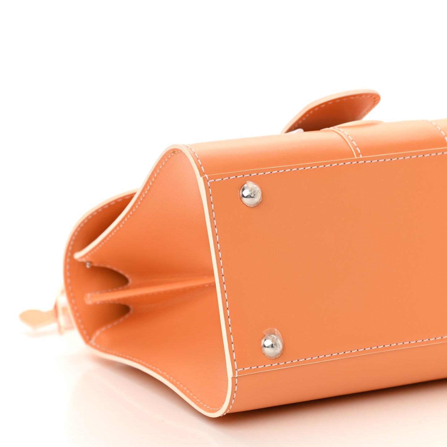 Box Calfskin Mini Brillant Satchel Abricot