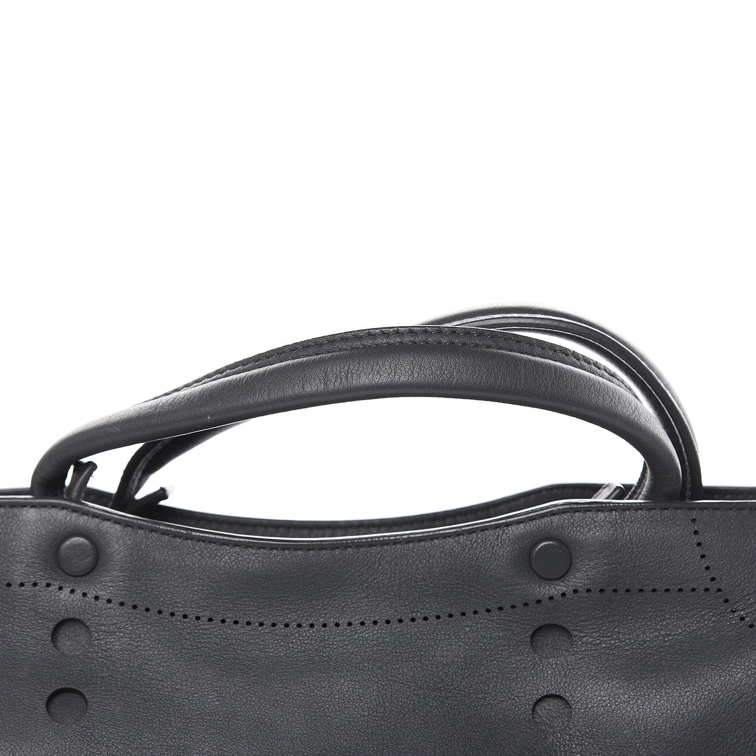 Balenciaga Veau Soyeux Perforated Blackout Hardware S City Gris Fossile 11 of 13