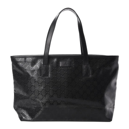 Gucci Imprime Monogram Medium Zippered Shopping Tote Black 1 of 10