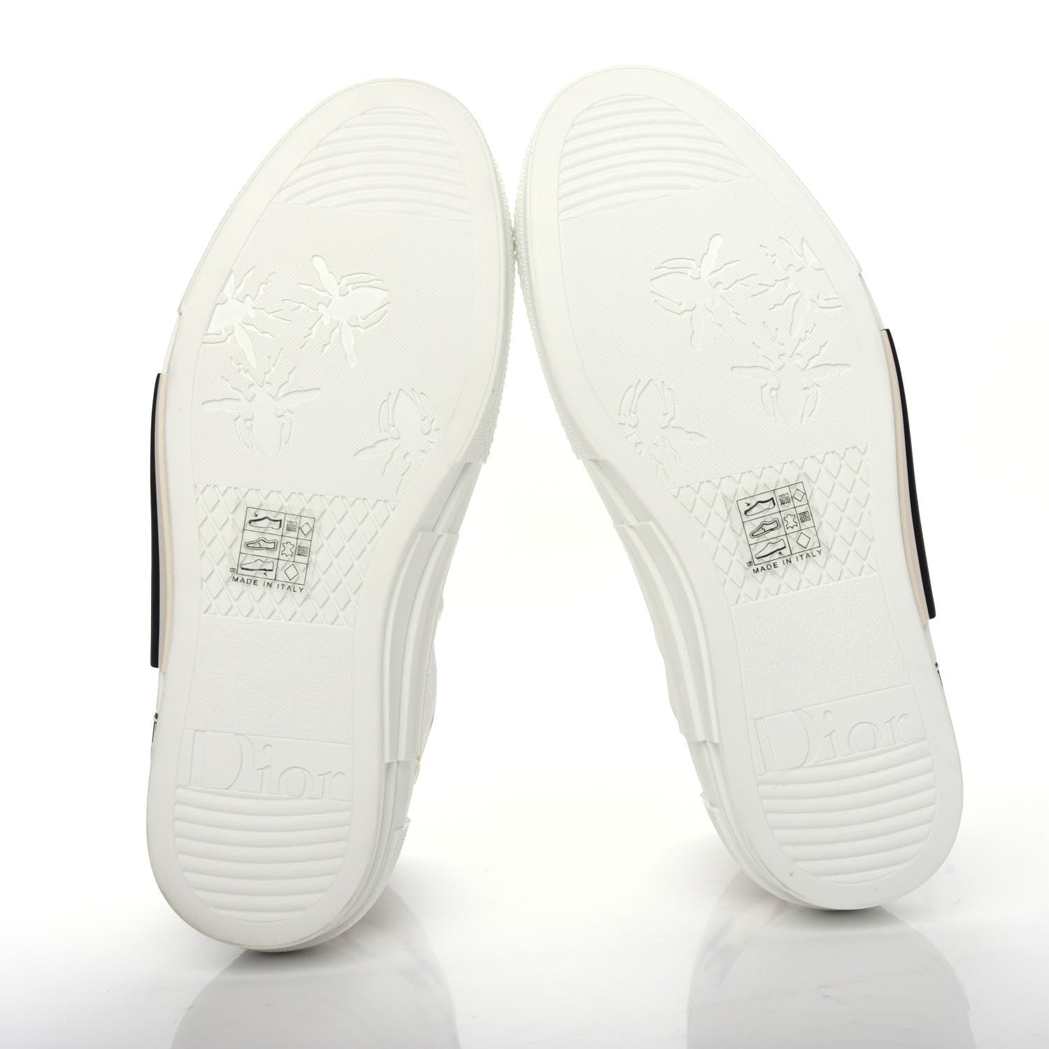 Christian Dior Technical Canvas Flowers Mens B23 High Top Sneakers 38 White 6 of 11