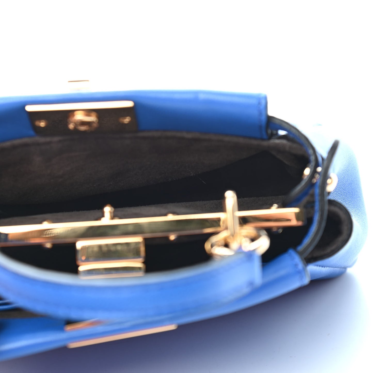 Nappa Micro Peekaboo Iconic Satchel Bluette