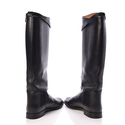 Hermes Box Kelly Jumping Boots 40 Black 5 of 9