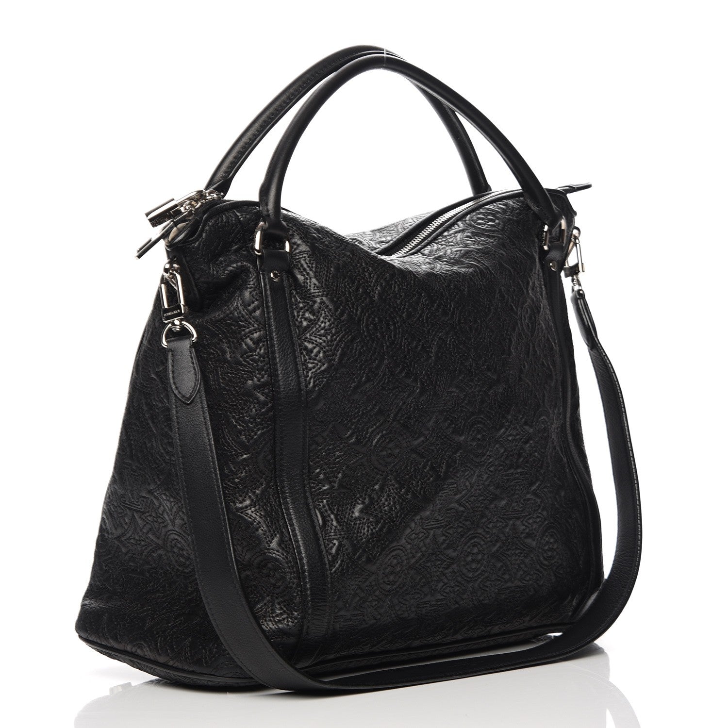 Louis Vuitton Monogram Lambskin Antheia Ixia MM Black 4 of 7