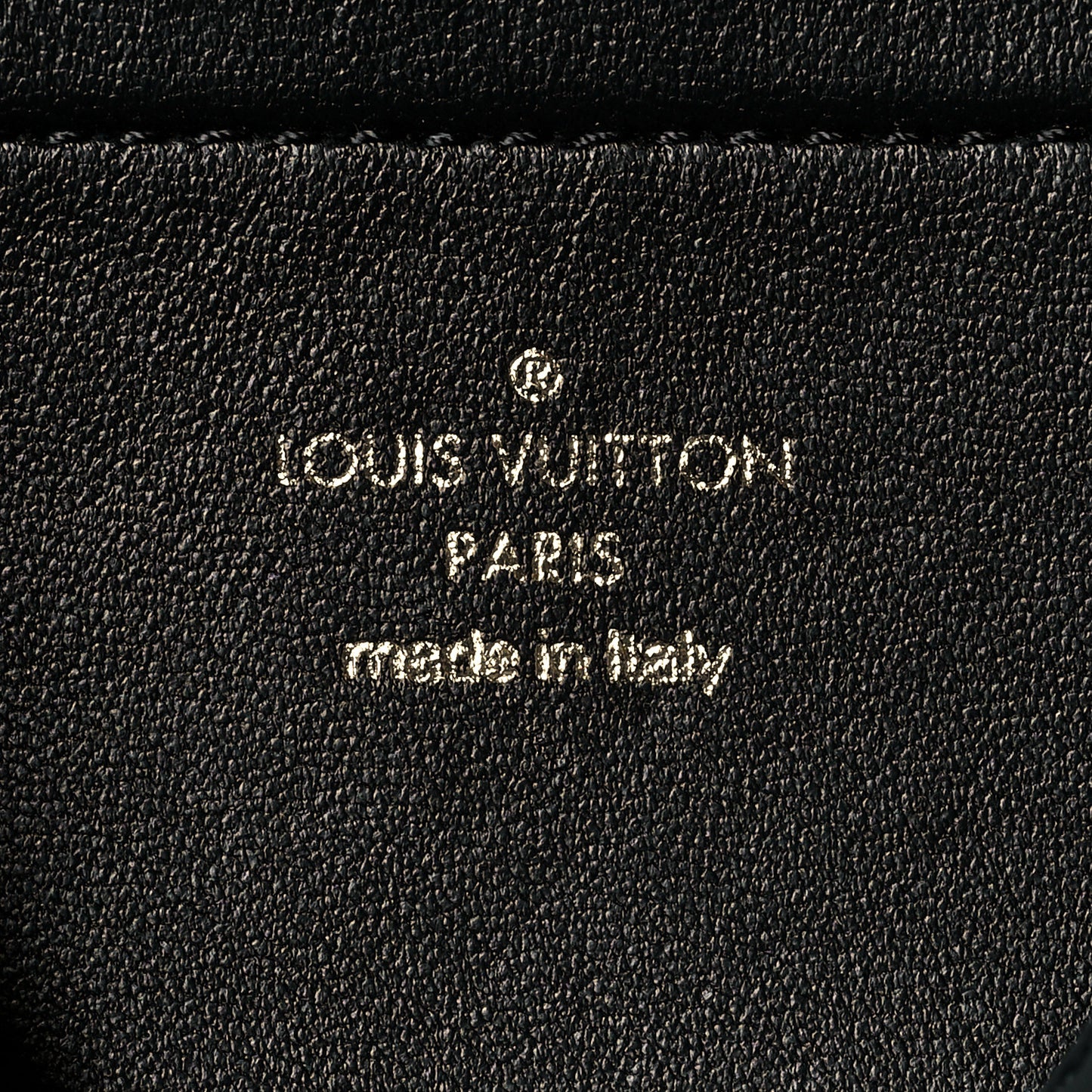 Lambskin Embossed Monogram Pochette Coussin Black