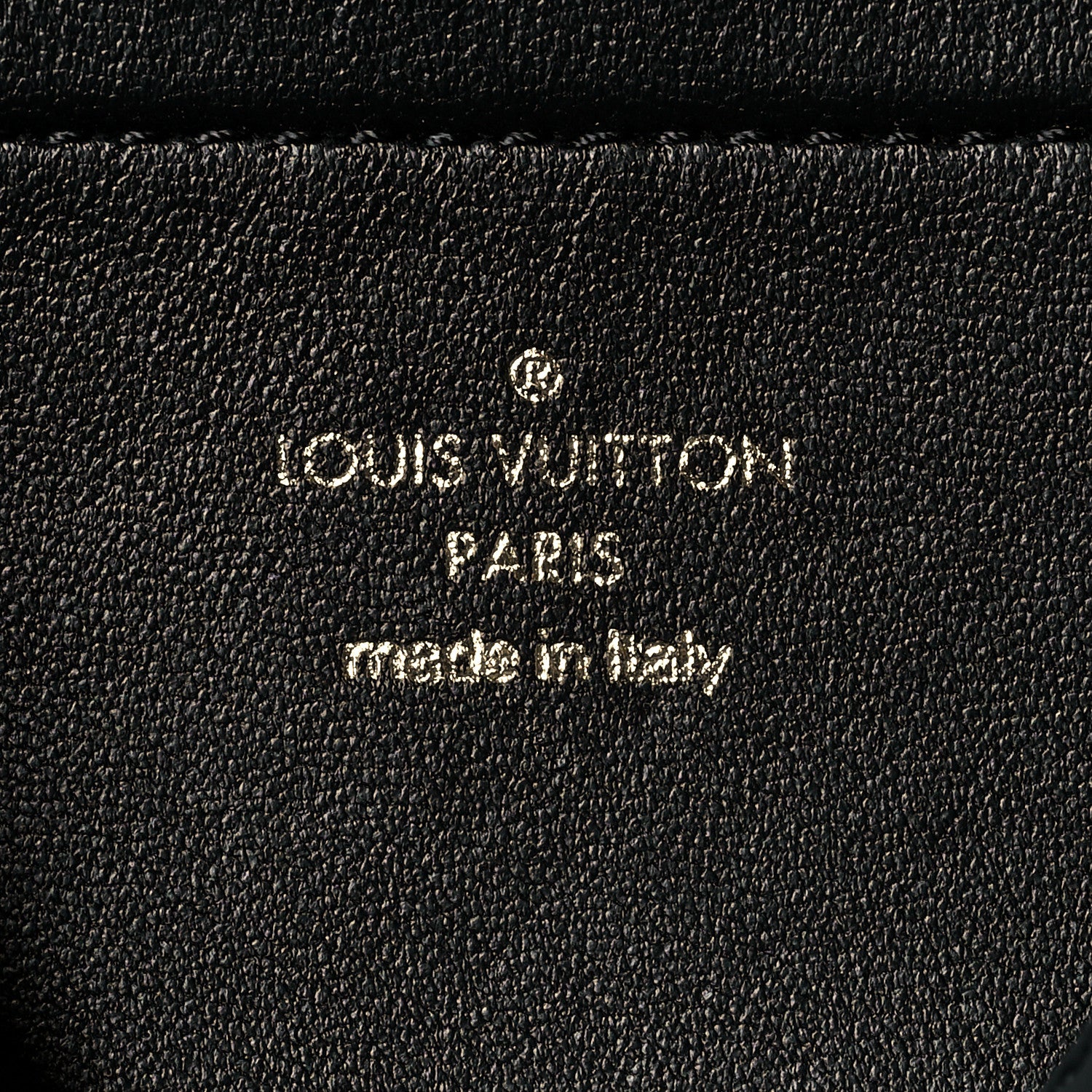 Louis Vuitton Lambskin Embossed Monogram Pochette Coussin Black 6 of 10