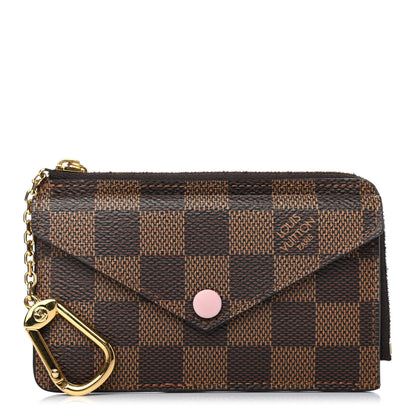Louis Vuitton Damier Ebene Recto Verso Card Holder Rose Ballerine 1 of 4
