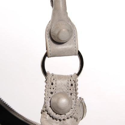 Balenciaga Agneau Giant Brogues Hardware Day Hobo Argent 8 of 11
