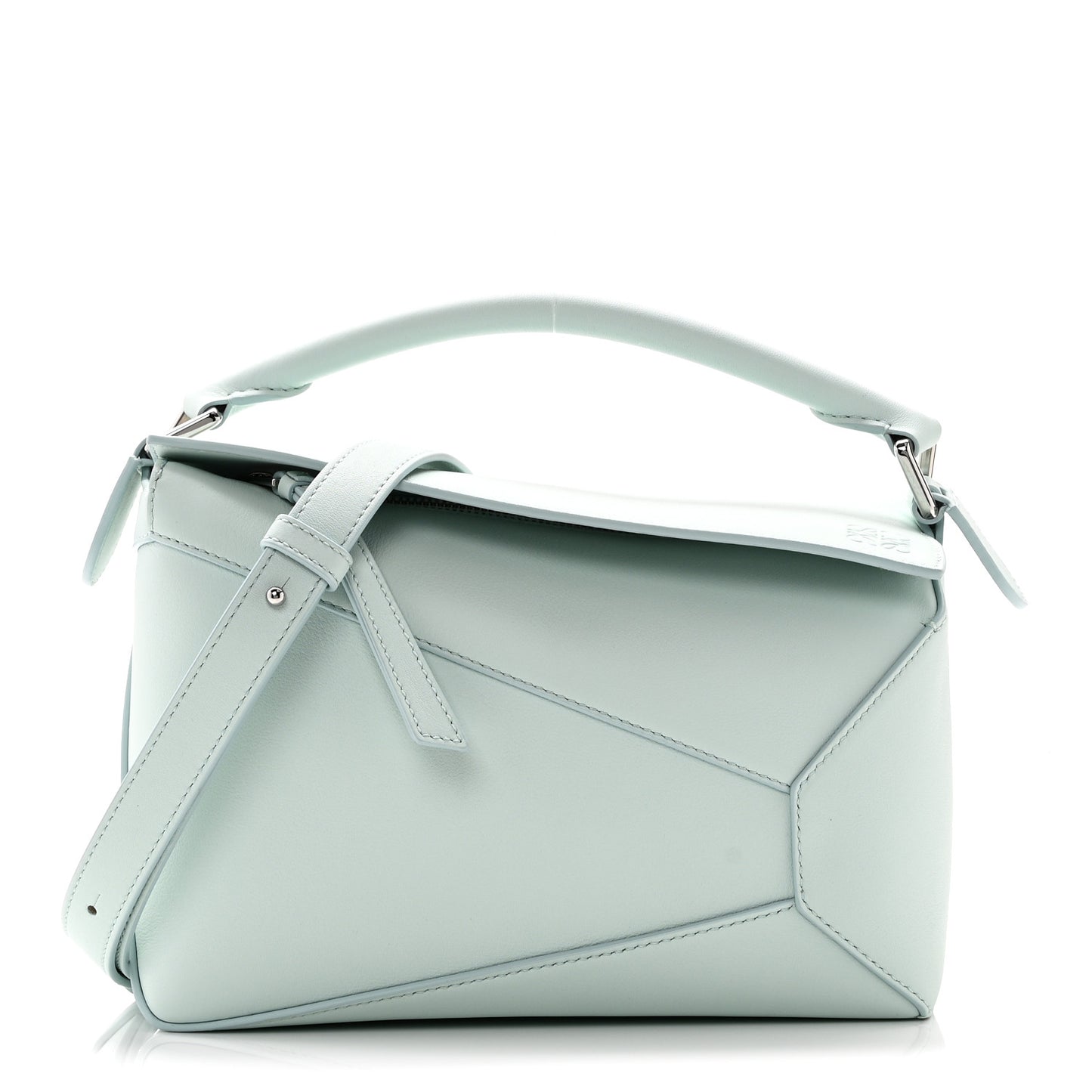 Calfskin Small Puzzle Edge Bag Frozen