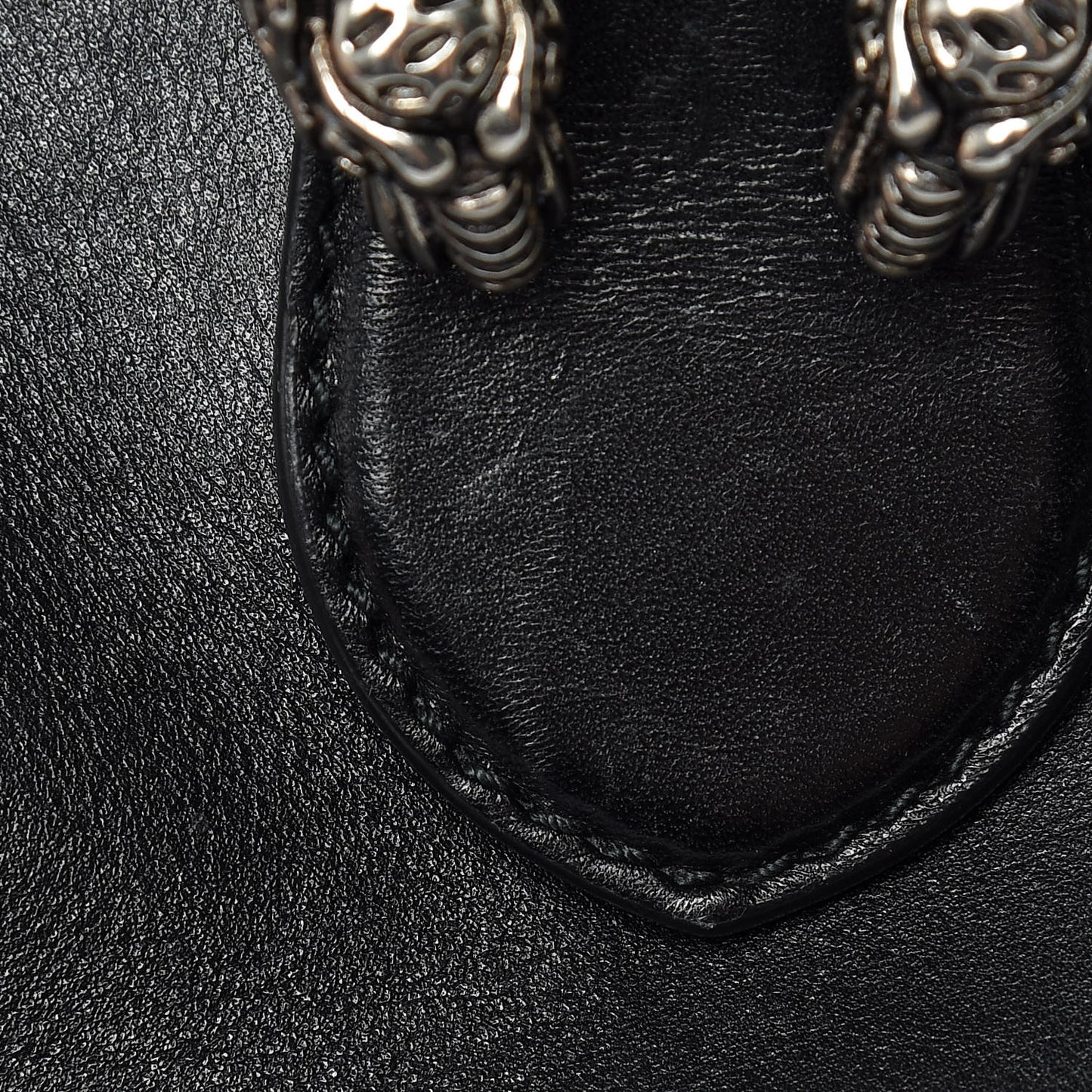 Calfskin Web Small Dionysus Hobo Black