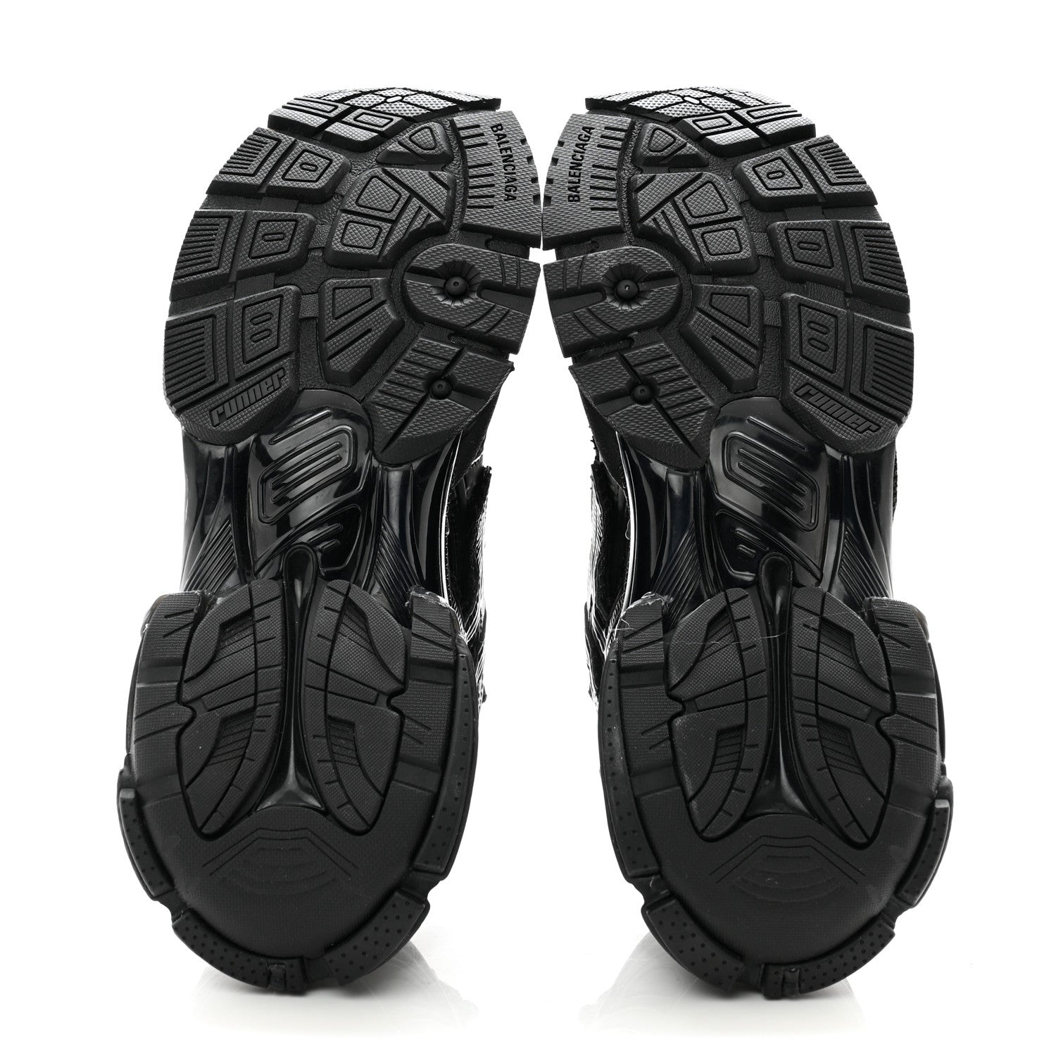 Balenciaga Mesh Rubber Monocolor Mens Runner Sneakers 41 Black 5 of 10